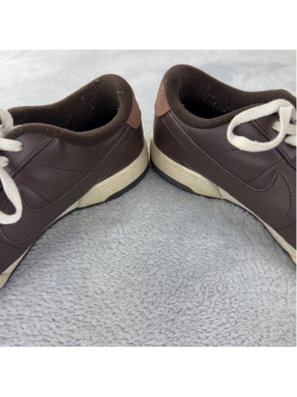 Nike Men Sz 9 US/8 UK/42.5 EU Air Force 1 07’ Brown Leather Sneakers 315807-221 - Picture 14 of 15